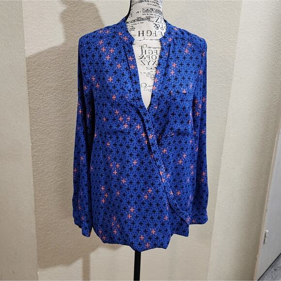 Anthropologie Tops - Anthropologie x Maeve long sleeve blue blouse size 2 XS